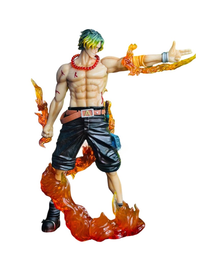 Fire Fist Ace Anime PVC Action Figure - High Quality One Piece Collectible Statue - Premium PVC Figure - Limited Edition Ace Figure for Fans & Collectors