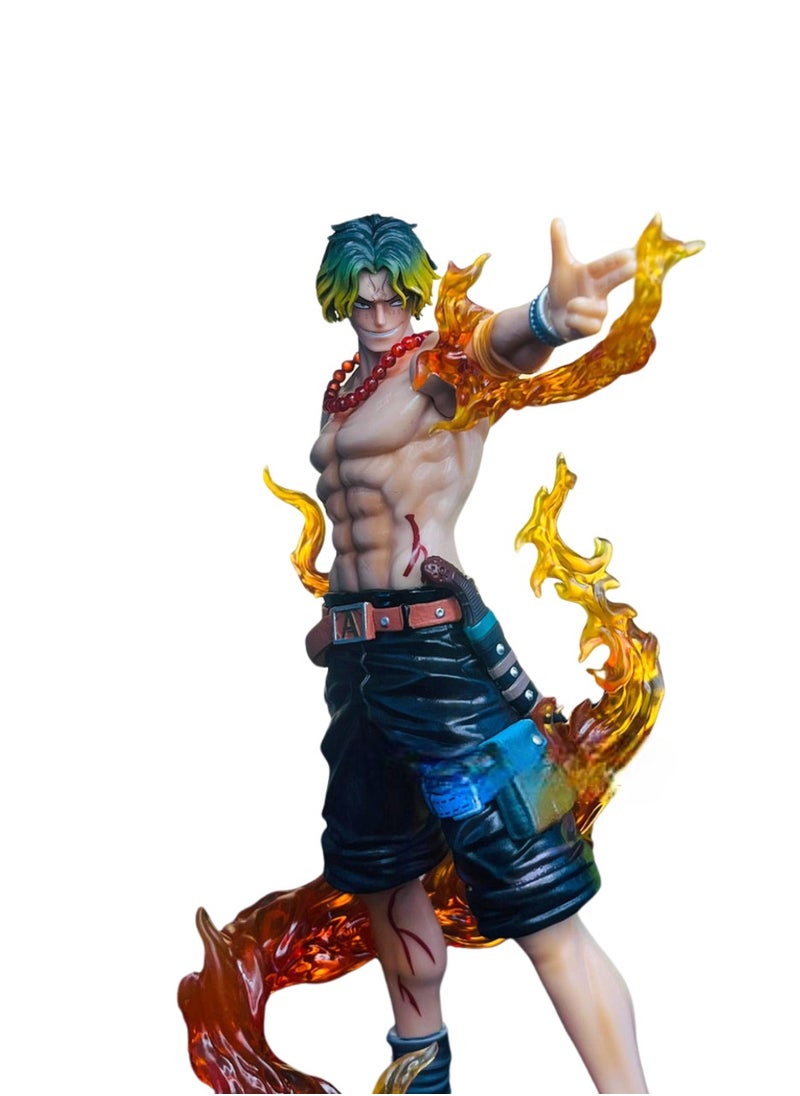 Fire Fist Ace Anime PVC Action Figure - High Quality One Piece Collectible Statue - Premium PVC Figure - Limited Edition Ace Figure for Fans & Collectors