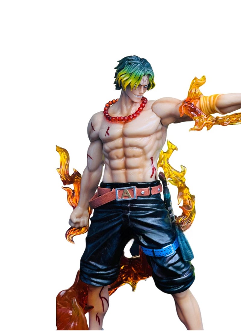 Fire Fist Ace Anime PVC Action Figure - High Quality One Piece Collectible Statue - Premium PVC Figure - Limited Edition Ace Figure for Fans & Collectors