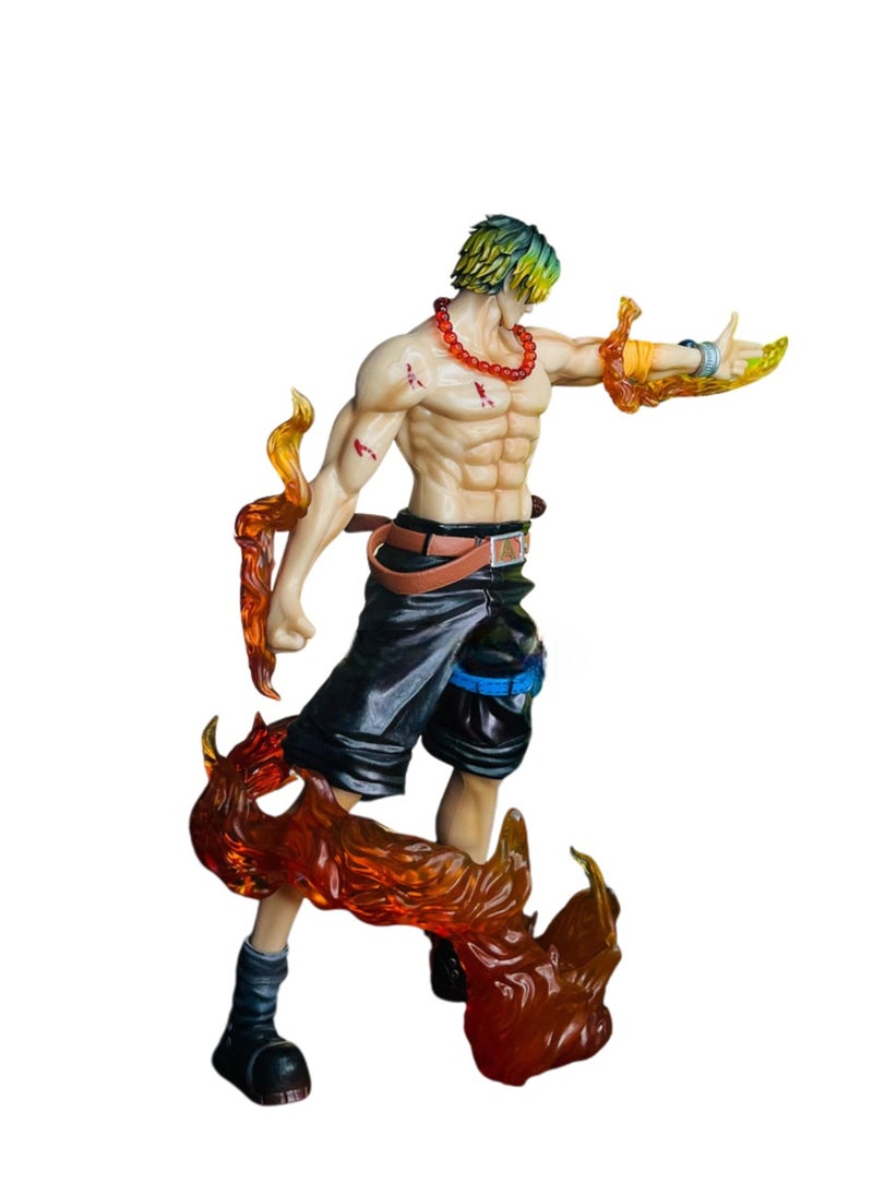 Fire Fist Ace Anime PVC Action Figure - High Quality One Piece Collectible Statue - Premium PVC Figure - Limited Edition Ace Figure for Fans & Collectors