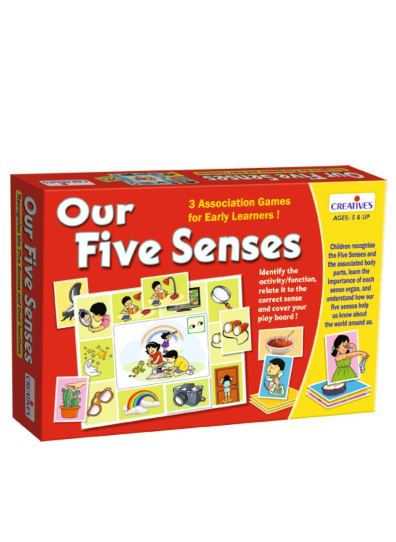 Creative’s Our Five Senses| Children Recognise The Five Senses and Associated Body Parts| Educational Toys n Games| Differentiate Between The Five Senses| Learning & Educational for Ages 5 & Up