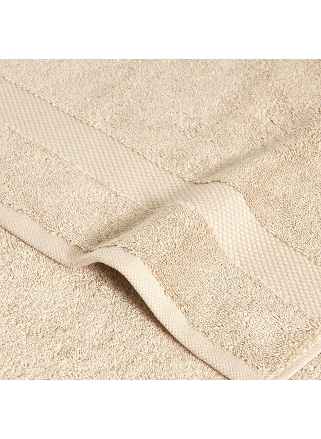 Resort Cotton Bath Sheet, Cappuccino - 650 Gsm, 90X150 Cm