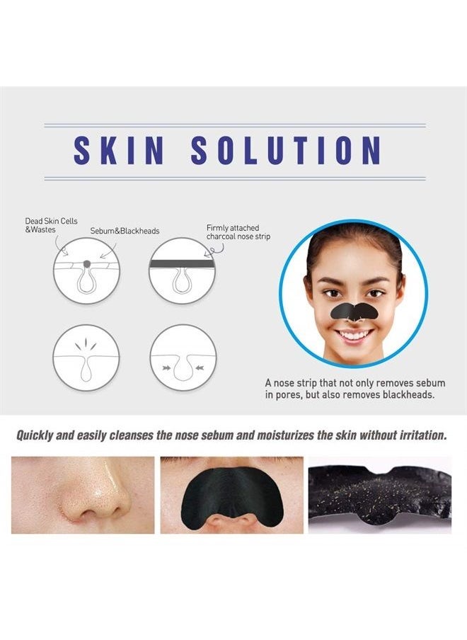 Original Epielle Deep Cleansing Nose Strips, Pore Strips for Clogged Pores, Blackhead Removal, Oily Skin, Easy and Effective, K- Beauty Skin Solutions, 14 Count Value Pack