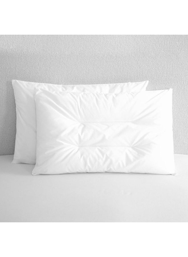 Double Layered Cotton Pillow, Soft - 50X75Cm (Set Of 2)