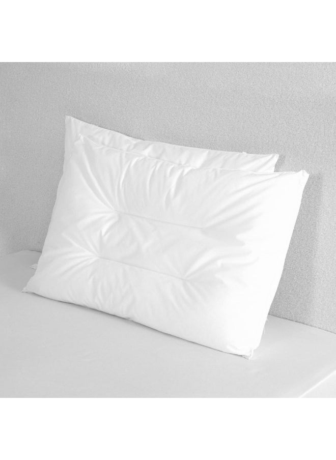 Double Layered Cotton Pillow, Soft - 50X75Cm (Set Of 2)