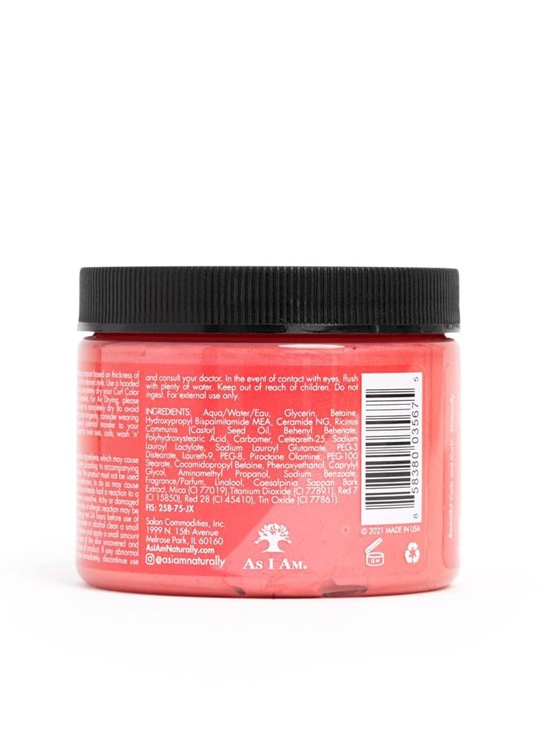 Curl Color - Flamingo Pink - 6 ounce - Color and Curling Gel - Temporary Color - Vegan and Cruelty Free