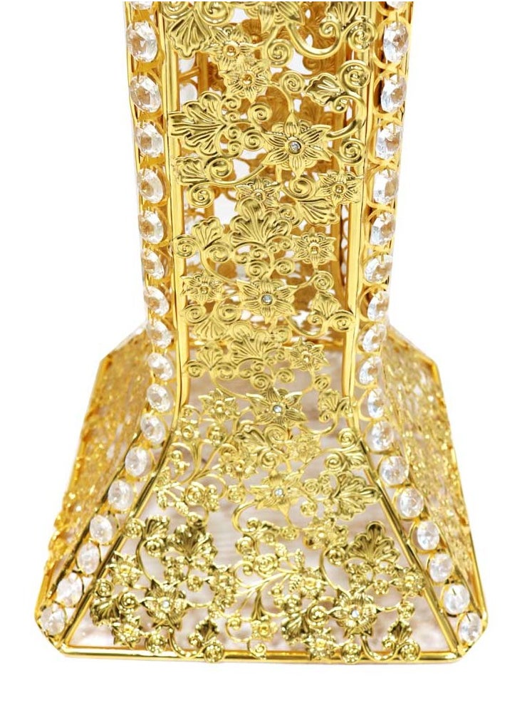 High Quality Large Oud Burner 100 cm Tall Incense with Crystal Design Big Censer for Home Fragrance and Decore