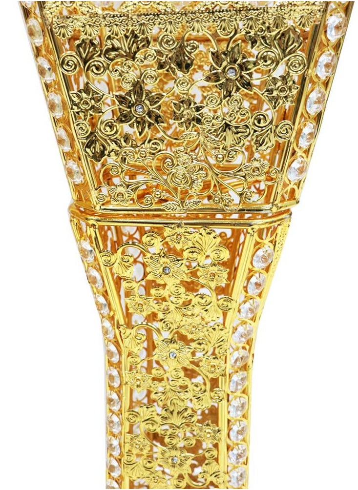 High Quality Large Oud Burner 100 cm Tall Incense with Crystal Design Big Censer for Home Fragrance and Decore