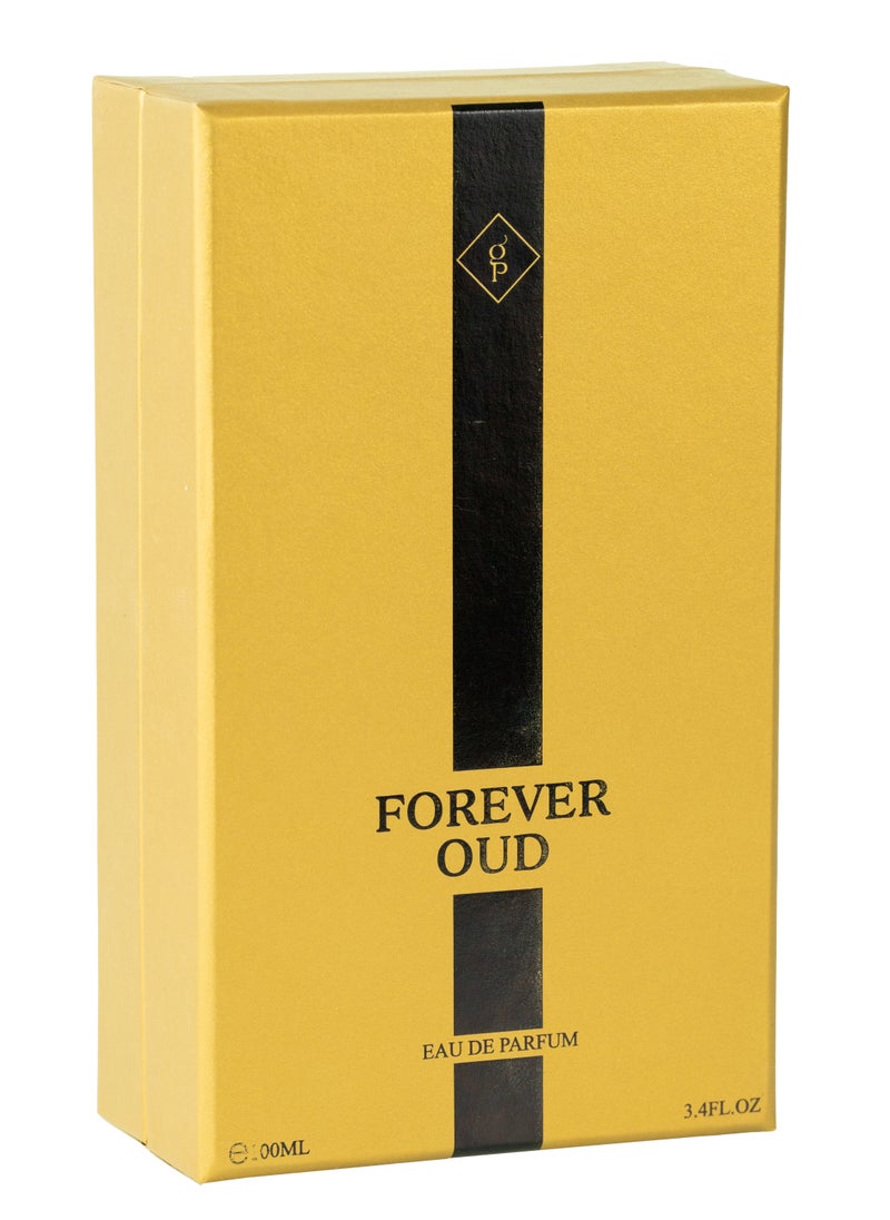 Forever Oud Eau de Parfum, 100ml, Luxury Fragrance with Gold Accents, Elegant Gift Box