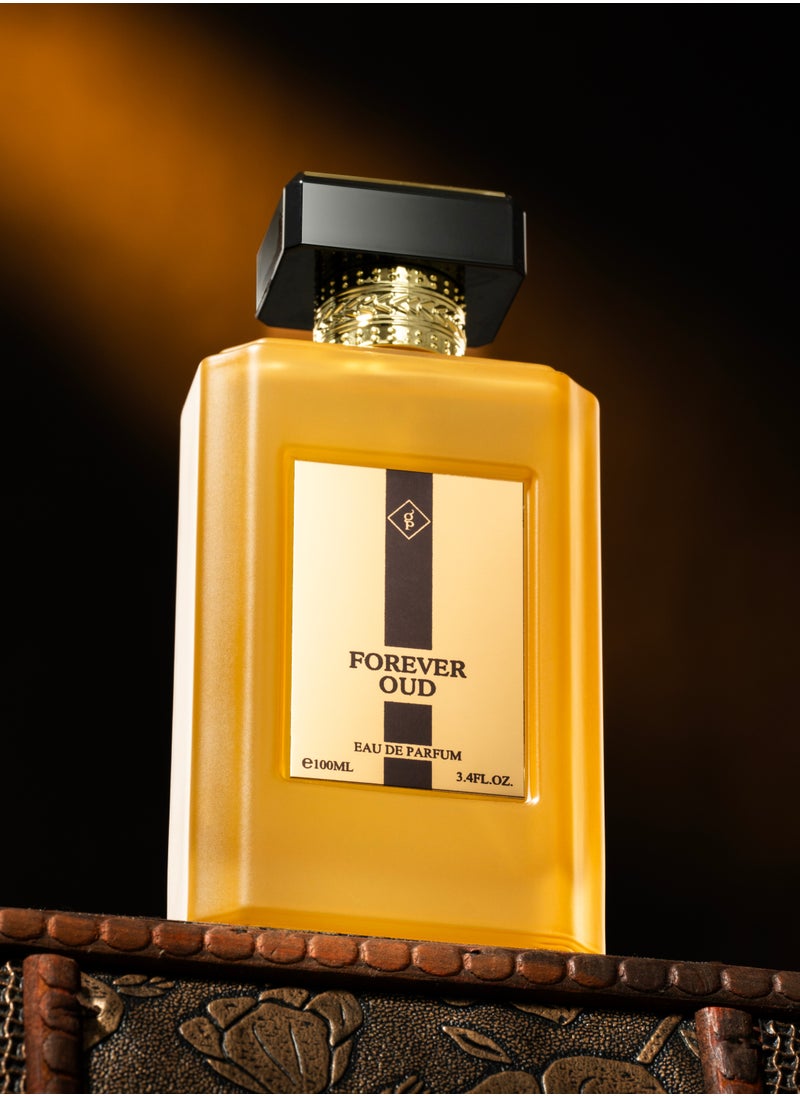 Forever Oud Eau de Parfum, 100ml, Luxury Fragrance with Gold Accents, Elegant Gift Box