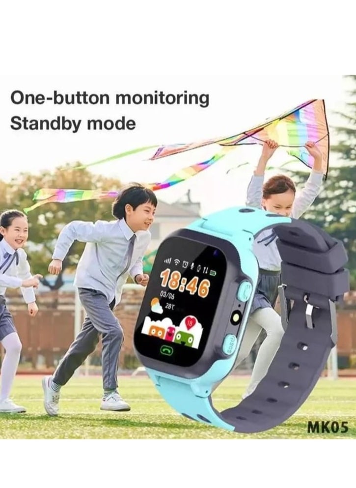 Kids Smart Watch Blue/Grey MK05