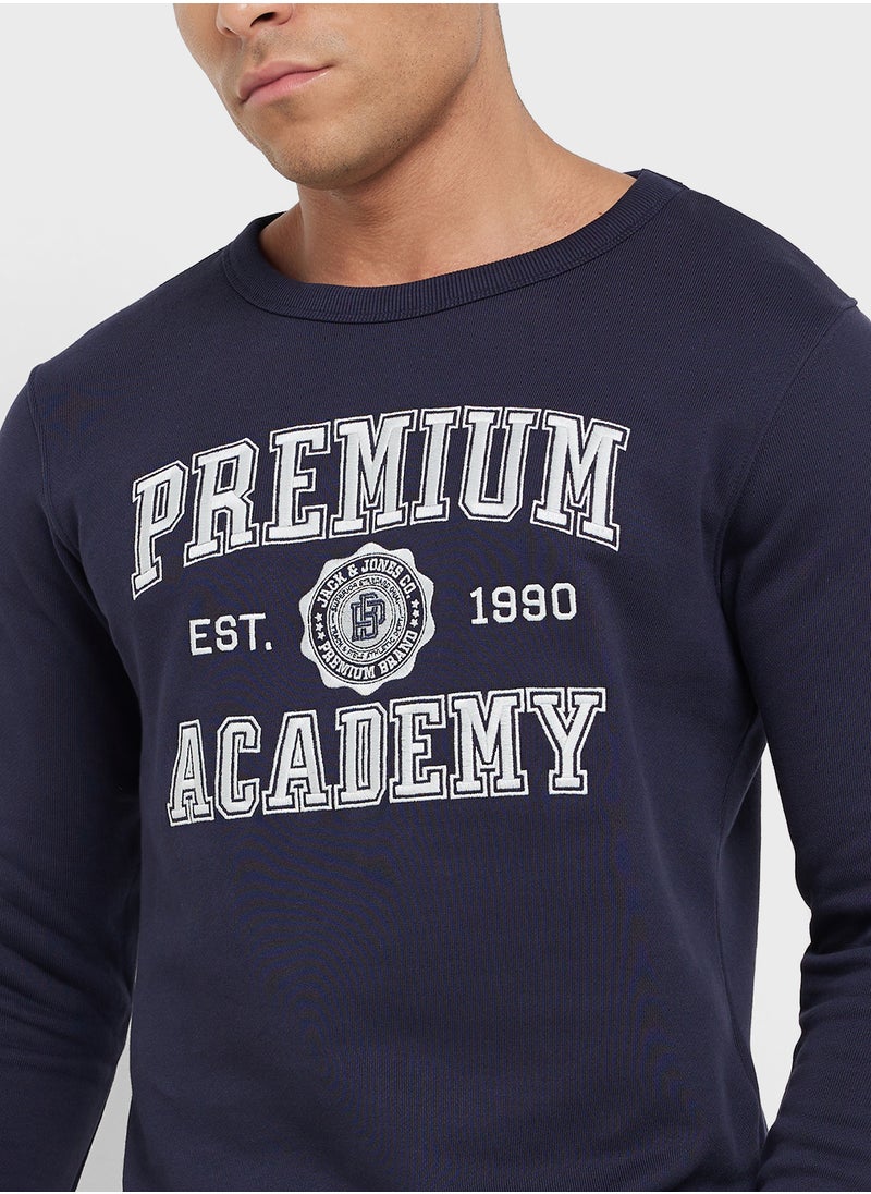 Graphic Crew Neck Sweatshirt
