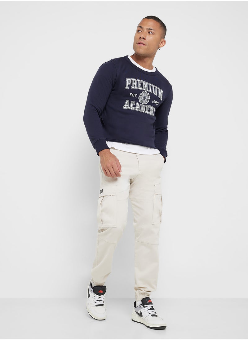 Graphic Crew Neck Sweatshirt