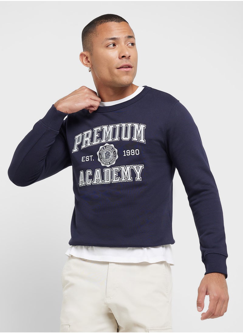 Graphic Crew Neck Sweatshirt