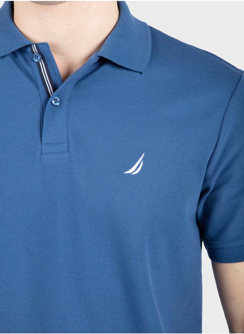 Classic Men's  Cotton Union Blue Polo Shirt – Stylish, and Comfortable for Everyday Wear!