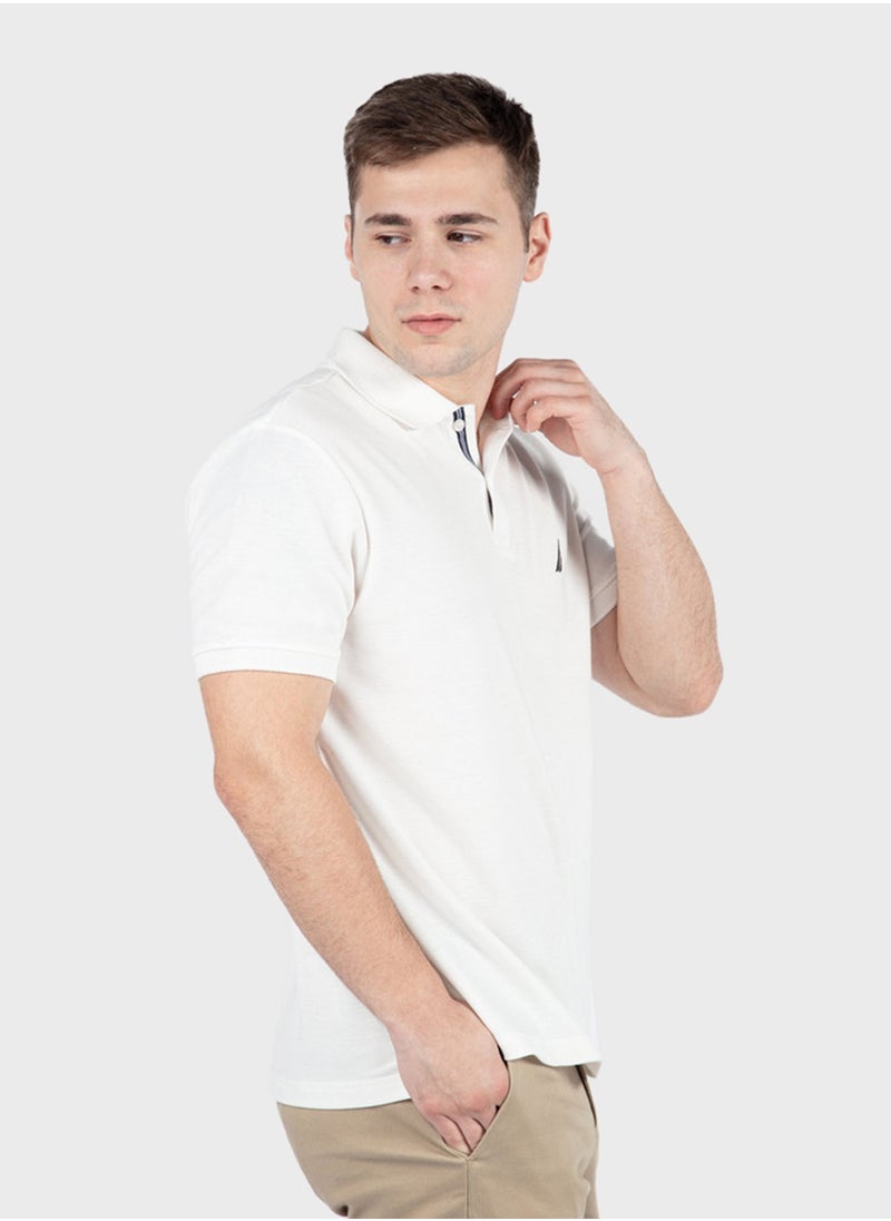 Classic Men's Cotton White Polo Shirt – Breathable, Stylish, and Comfortable for Everyday Wear!