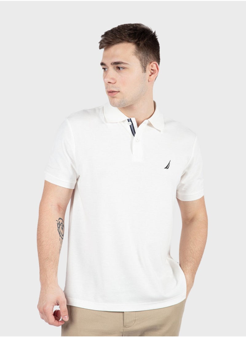 Classic Men's Cotton White Polo Shirt – Breathable, Stylish, and Comfortable for Everyday Wear!