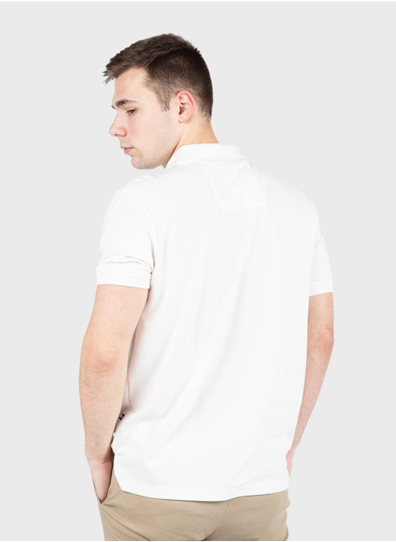 Classic Men's Cotton White Polo Shirt – Breathable, Stylish, and Comfortable for Everyday Wear!