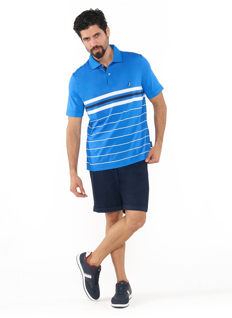 Striped Relaxed Dry-fit Polo Shirt