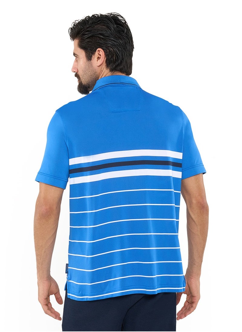 Striped Relaxed Dry-fit Polo Shirt