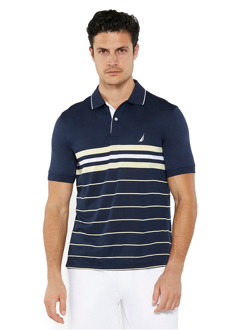 Striped Relaxed Dry-fit Polo Shirt