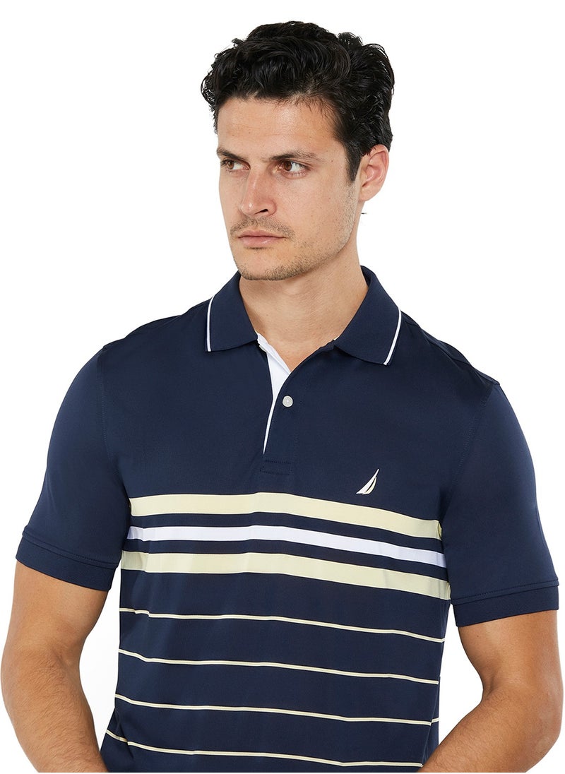 Striped Relaxed Dry-fit Polo Shirt