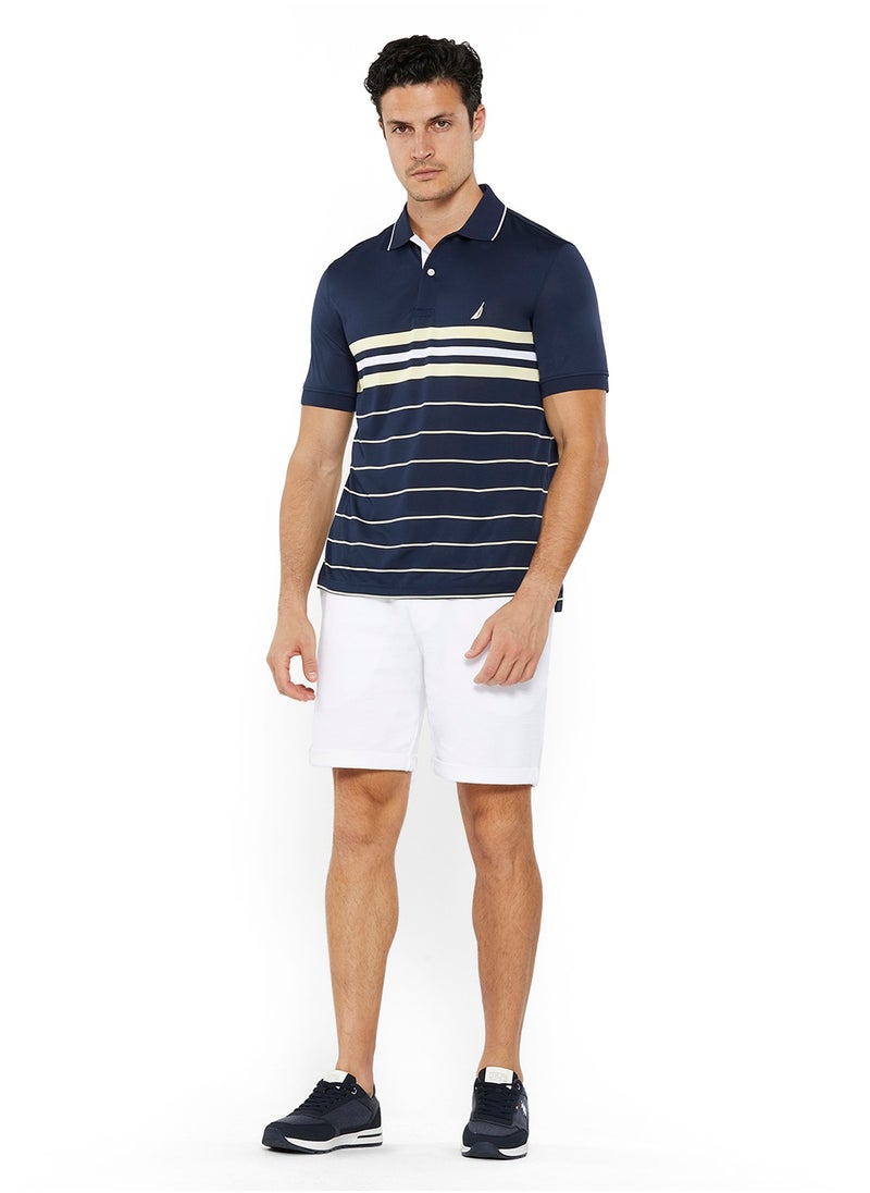 Striped Relaxed Dry-fit Polo Shirt