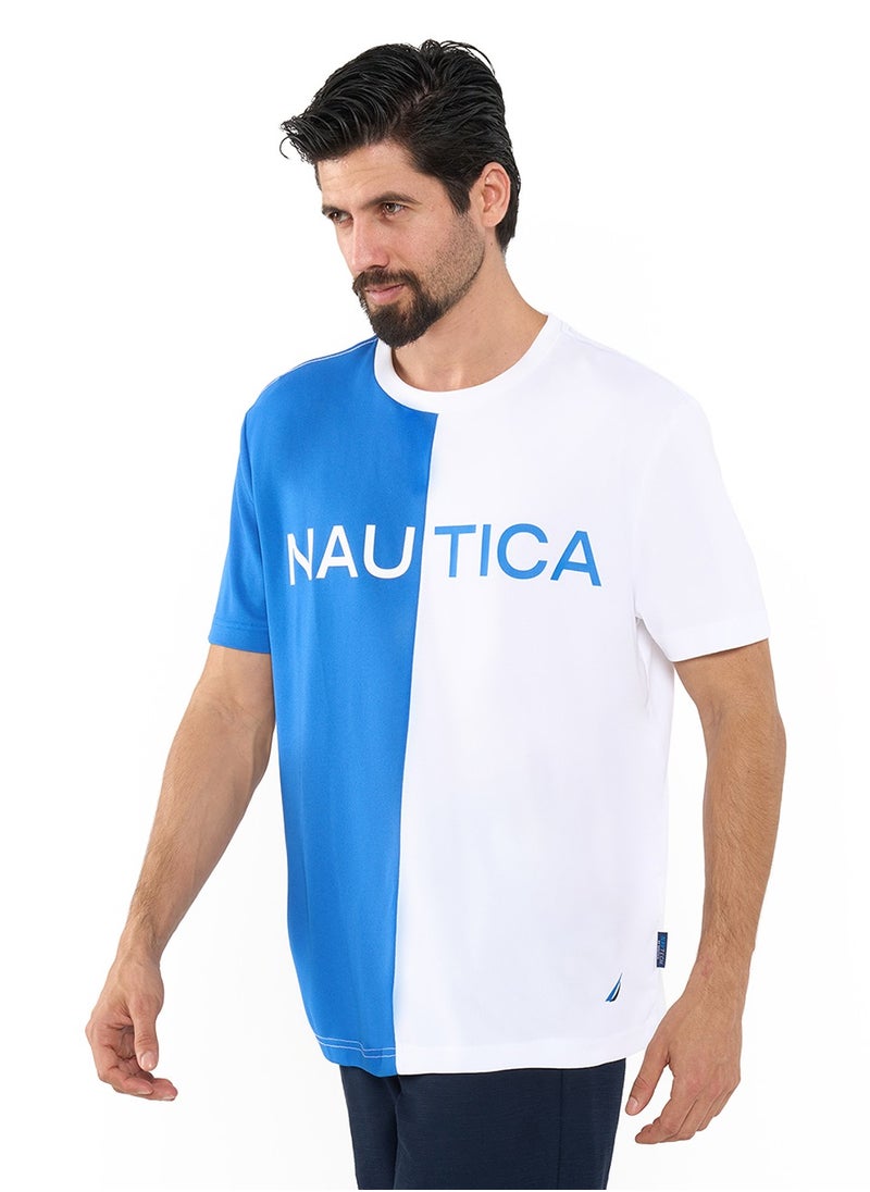 Color Blocked Relaxed Dry-fit Crew Neck T-shirt
