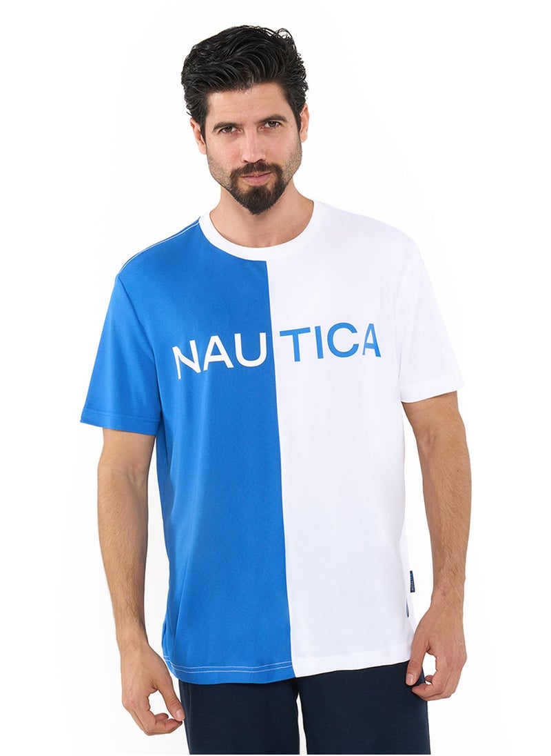 Color Blocked Relaxed Dry-fit Crew Neck T-shirt