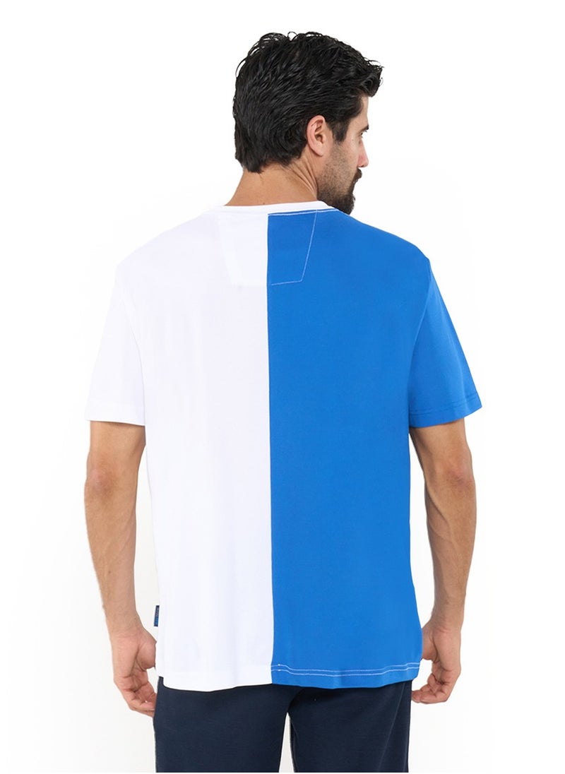 Color Blocked Relaxed Dry-fit Crew Neck T-shirt