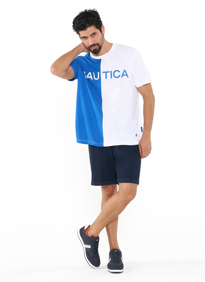 Color Blocked Relaxed Dry-fit Crew Neck T-shirt