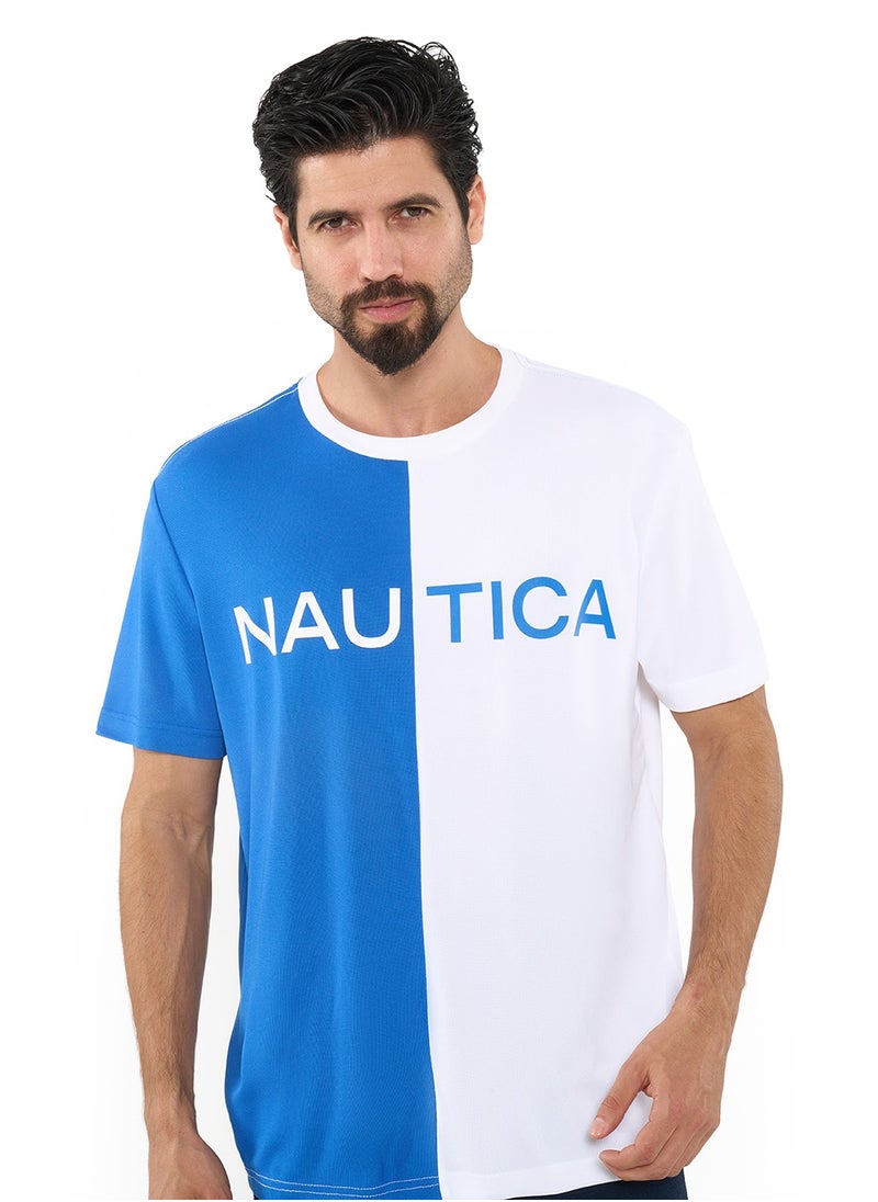 Color Blocked Relaxed Dry-fit Crew Neck T-shirt