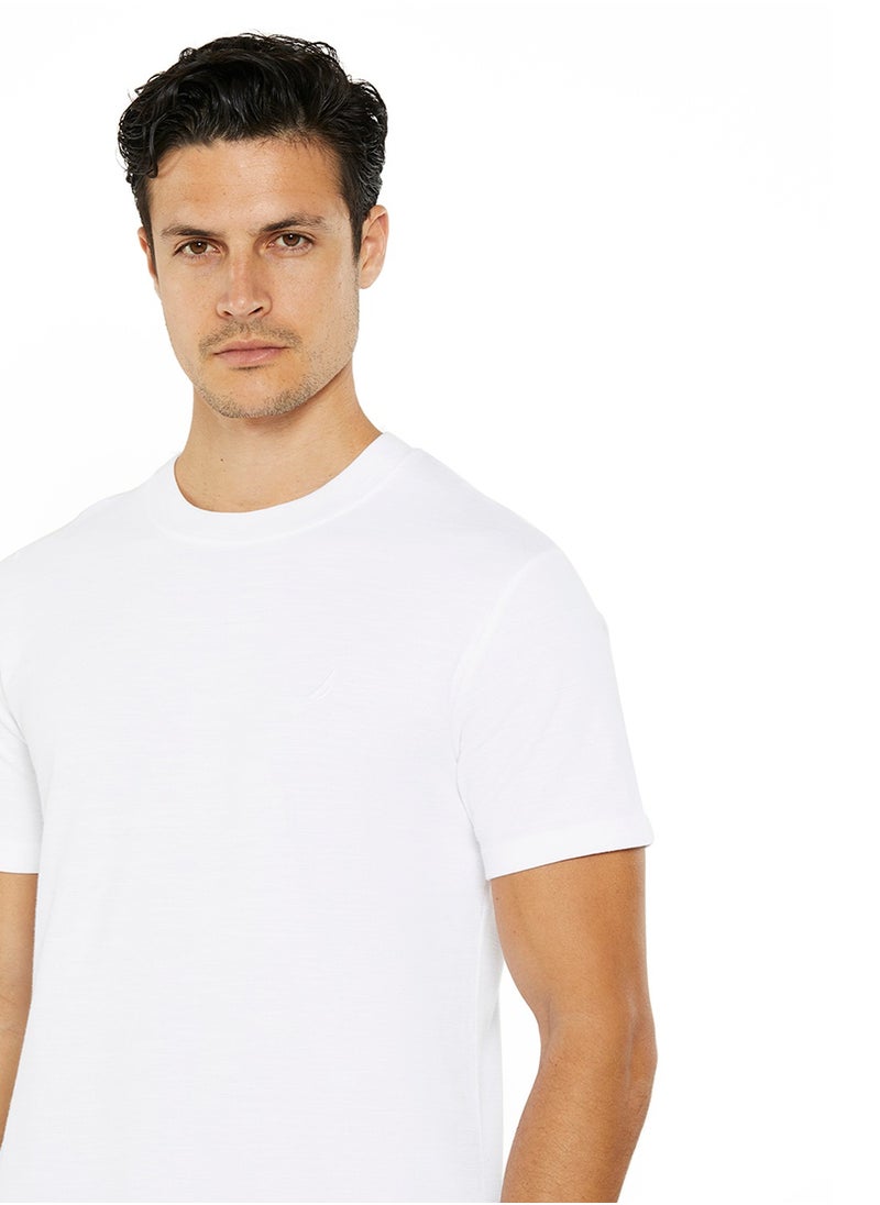 Essential Regular Fit Premium Cotton Logo Crew Neck T-shirt