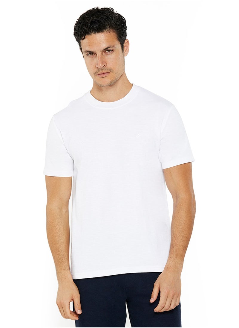 Essential Regular Fit Premium Cotton Logo Crew Neck T-shirt