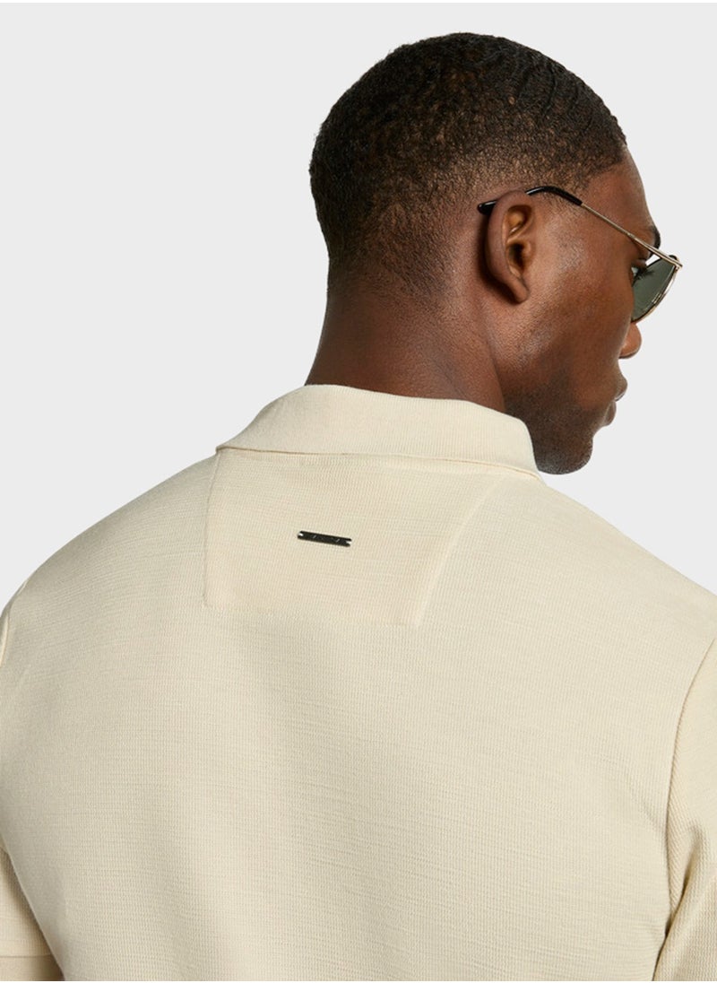 Slim Fit Premium Cotton Logo Polo Shirt