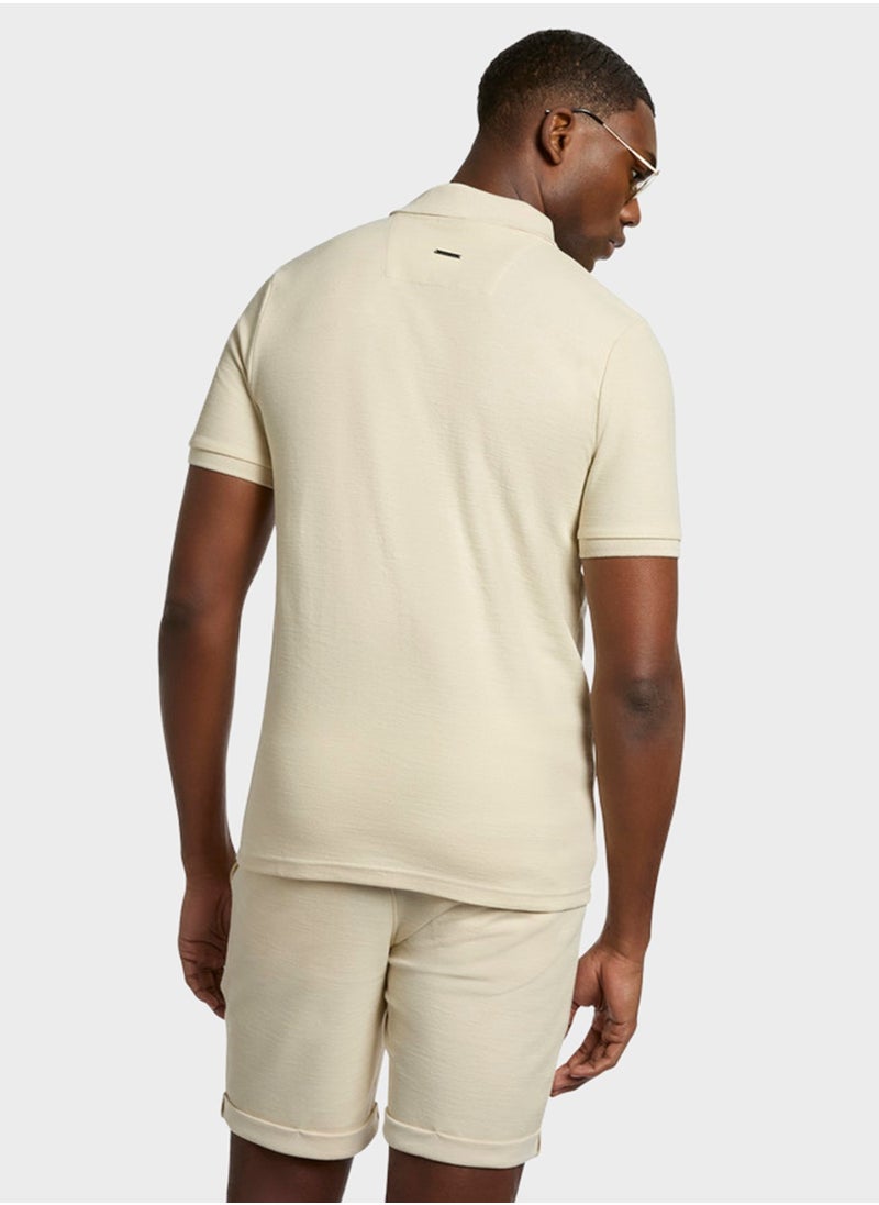 Slim Fit Premium Cotton Logo Polo Shirt