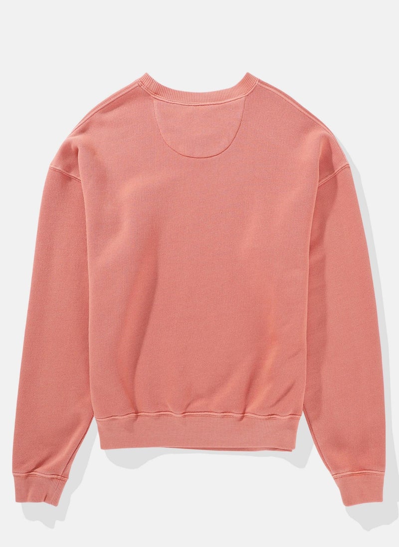 Casual Crew Neck Sweatshirt