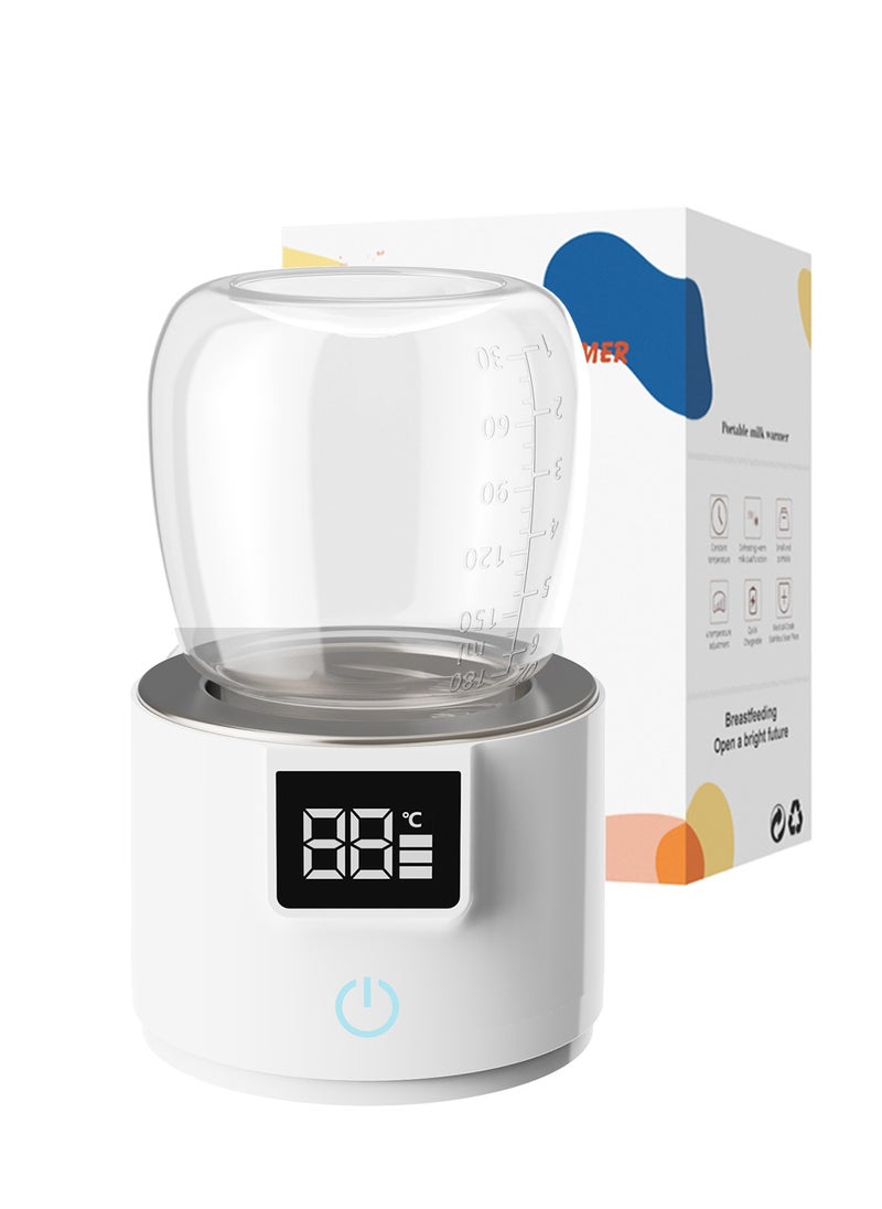 Portable Smart Baby Bottle Warmer Dual Function for Milk Heating and Thawing with Smart Temperature Control BPA Free