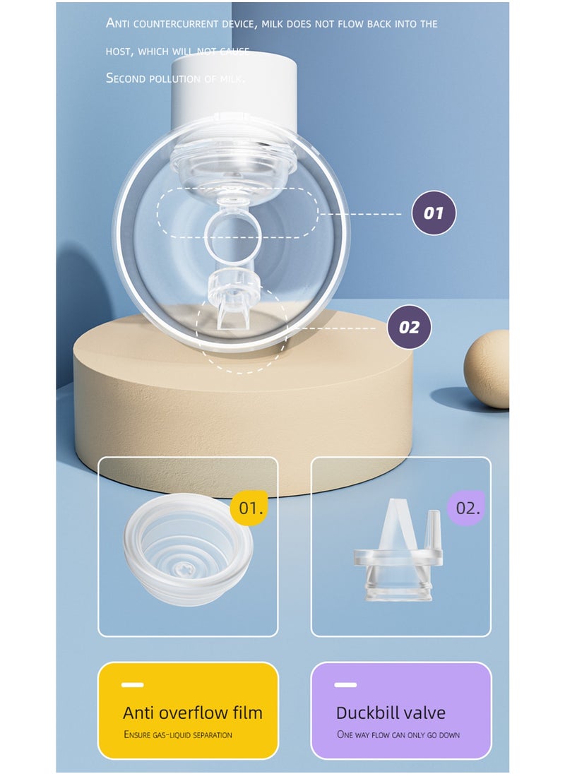 Electric Wearable Breast Pump Hands Free with 4 Modes 9 Levels Rechargeable Smart LED Display