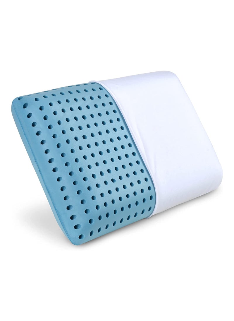 Pharmedoc Blue Galaxy Vented Airflow Neck & Head Support Memory Foam