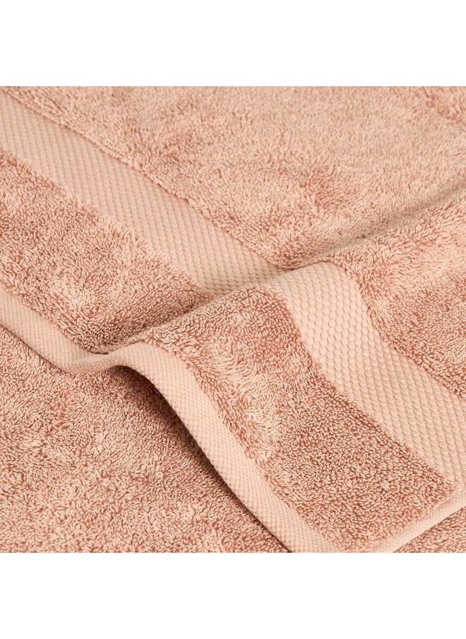 Resort Turkish Cotton Bath Towel, Dusty Rose - 650 Gsm, 147X76 Cm