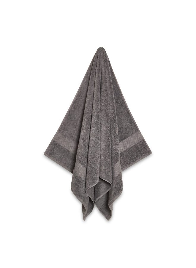 Resort Turkish Cotton Bath Towel, Smoke - 650 Gsm, 147X76 Cm