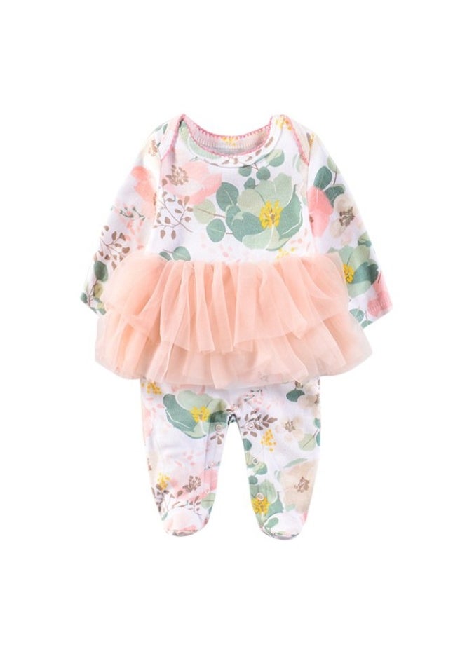 Bambimici Rana Floral Tutu Long Sleeve Body Suit