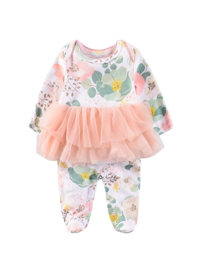 Bambimici Rana Floral Tutu Long Sleeve Body Suit