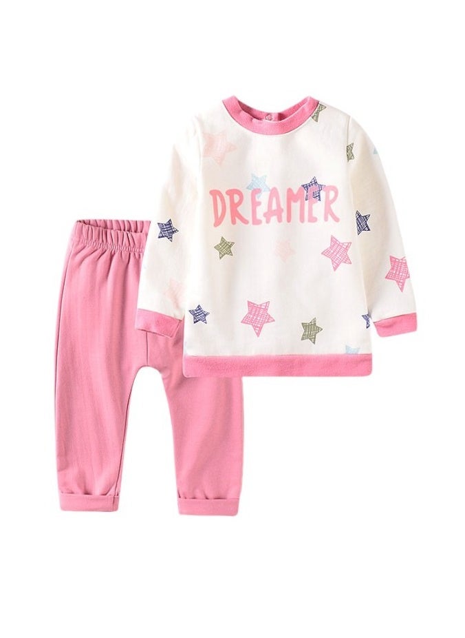 Bambimici Star Dreamer Sweater with Pyjama Set - Pink