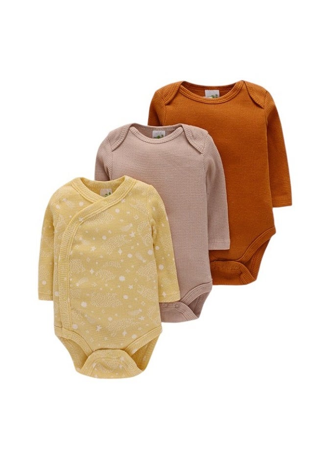 Bambimici  Ali Long Sleeve Bodysuit 3-Piece - Assorted