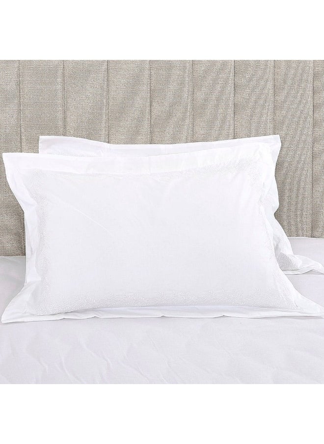 Ella Super King-Sized Duvet Cover Set, White - 200 Tc, 240X260 Cm