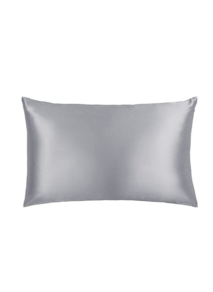 Comfio Light Grey Silk Pillows (2 Pieces) 90x50 cm