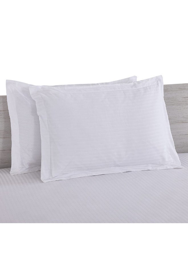 Malibu 2- Pieces Oxford Pillowcase Set, White - 50X75Cm