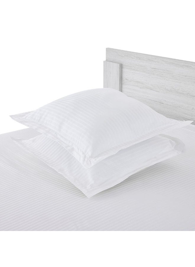 Malibu 2- Pieces Eurosham Set, White - 65X65Cm